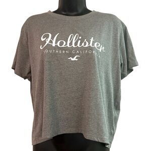 Hollister | Gray Crop Tee | M
